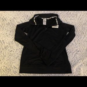 PINK black quarter zip